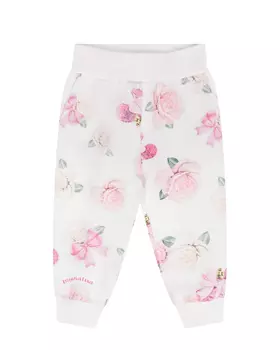 Спортивные брюки с принтом "розы" Monnalisa детские