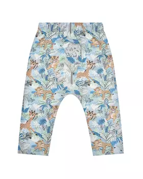 Спортивные брюки с принтом "Саванна", синие KENZO детские