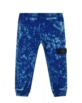Спортивные брюки с принтом тай-дай Stone Island детские