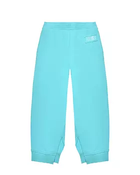 Спортивные брюки с разрезами, бирюзовые MM6 Maison Margiela