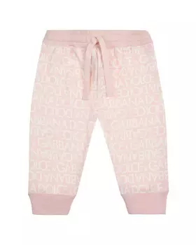 Спортивные брюки со сплошным лого Dolce&Gabbana