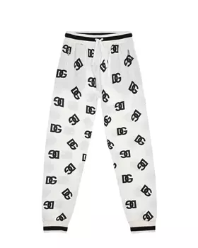 Спортивные брюки со сплошным лого Dolce&amp;Gabbana детские