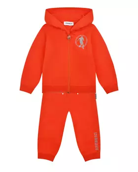 Спортивные костюм с белым лого, оранжевый Bikkembergs