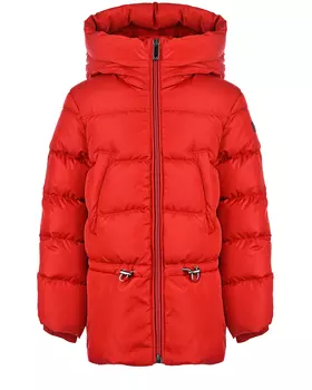 Стеганая куртка малинового цвета IL Gufo детская
