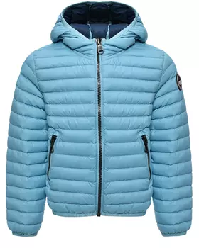 Стеганая куртка с капюшоном, голубая Colmar Junior