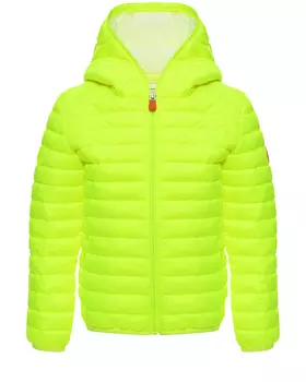 Стеганая куртка с капюшоном, желтая Save the Duck