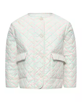 Стеганая куртка в розово-голубые зигзаги Missoni
