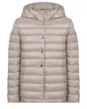 Стеганая куртка жемчужного цвета Herno