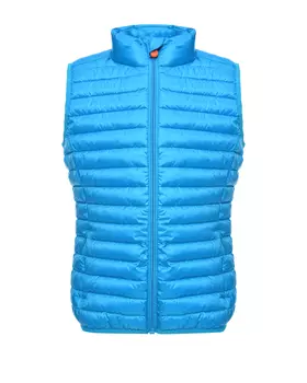 Стеганый жилет голубого цвета Save the Duck