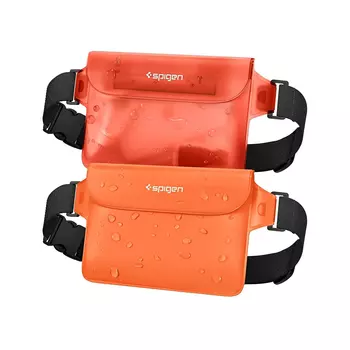 Сумка поясная водонепроницаемая A620 UNIVERSAL WATERPROOF WAIST BAG 2шт SUNSET ORANGE Spigen