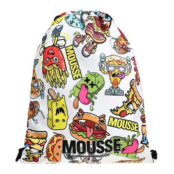 Сумка с принтом "фастфуд" Mousse kids