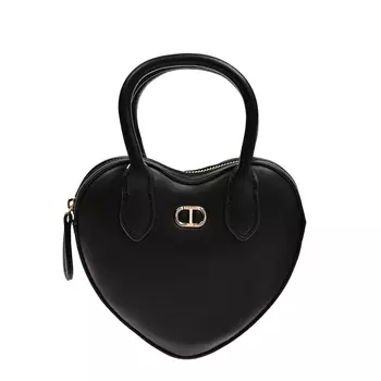 Сумка в виде сердца, черная TWINSET