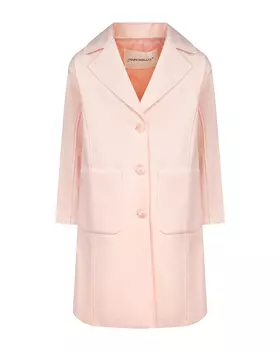 Светло-розовое пальто с накладными карманами Hinnominate