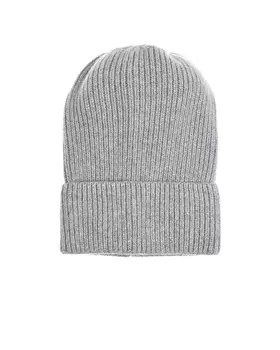 Светло-серая кашемировая шапка CAPO детское