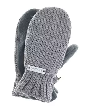 Светло-серые варежки из флиса Il Trenino детское