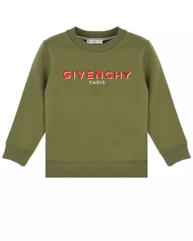 Свитшот цвета хаки для мальчиков Givenchy детский