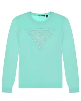 Свитшот мятного цвета с лого Guess детский