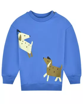 Свитшот принт "собаки" Sanetta Pure