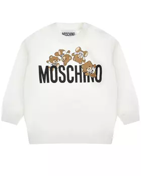 Свитшот с лого, белый Moschino