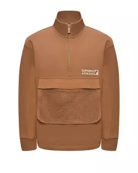 Свитшот с накладным карманом Emporio Armani