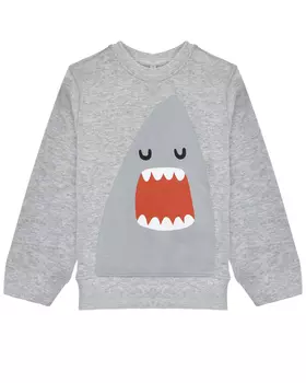 Свитшот с принтом акулы Stella McCartney