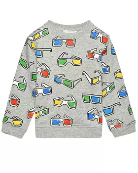 Свитшот с принтом "очки" Stella McCartney