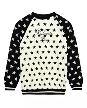 Свитшот со сплошным принтом "звезды" Balmain