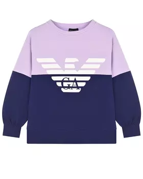 Свитшот в стиле color block Emporio Armani детский