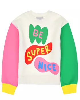 Свитшот в стиле color block Stella McCartney детский