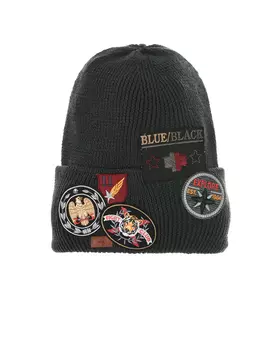 Темно-серая шапка с нашивками Joli Bebe детское