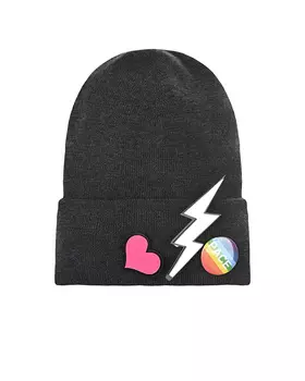 Темно-серая шапка со значками Regina детское