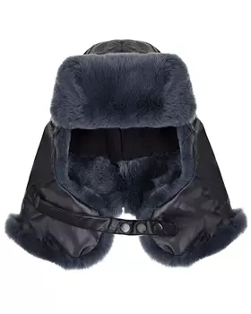 Темно-серая шапка-ушанка Ploomlé детское