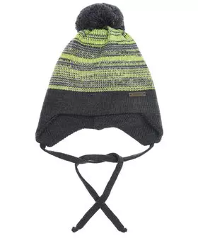 Темно-серая шапка в полоску Il Trenino детское