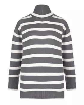 Темно-серый свитер в полоску Panicale