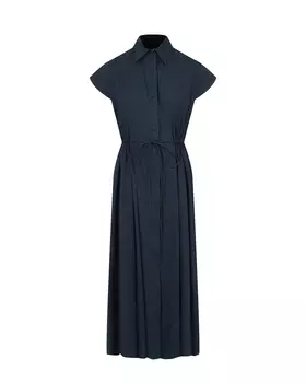 Темно-синее платье на кулиске Pietro Brunelli