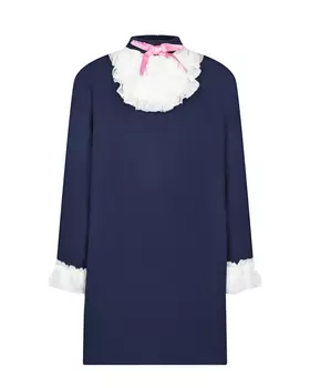 Темно-синее платье с жабо No. 21 детское