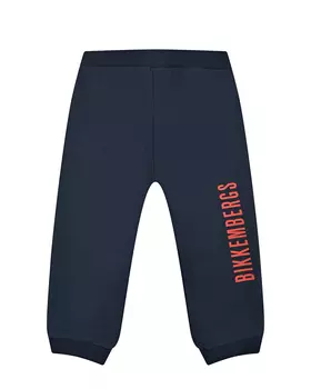 Темно-синие брюки с лого Bikkembergs детское