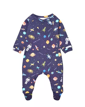 Темно-синий комбинезон с принтом "космос" Dan Maralex