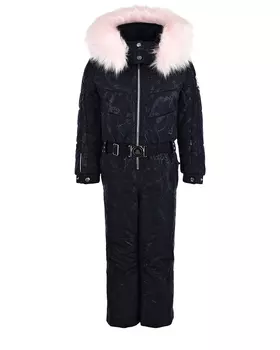 Темно-синий комбинезон с шелкографией Poivre Blanc детское