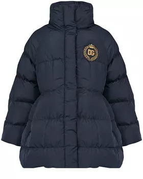 Темно-синяя приталенная куртка Dolce&amp;Gabbana детское
