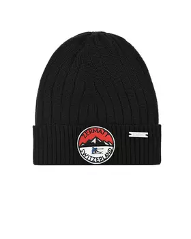 Темно-синяя шапка с нашивкой "горы" Il Trenino детское