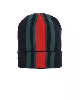 Темно-синяя шапка с вертикальными полосками Catya детское
