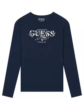 Темно-синяя толстовка с лого Guess детское