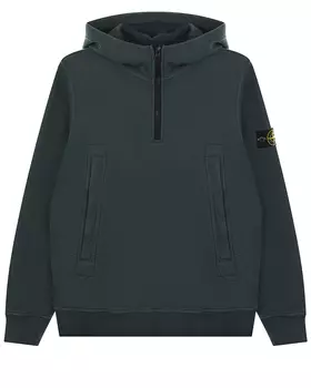 Темно-зеленая толстовка-худи Stone Island детское