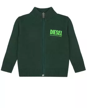 Темно-зеленый кардиган Diesel детское