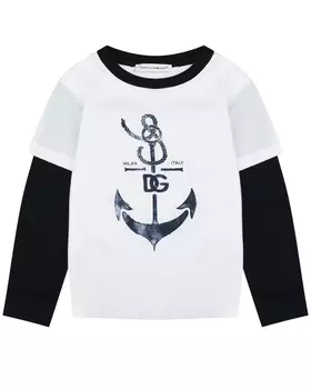 Толстовка двойная с тёмными рукавами Dolce&Gabbana