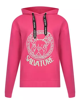 Толстовка-худи цвета фуксии с принтом "SALVATORE" 5 Preview