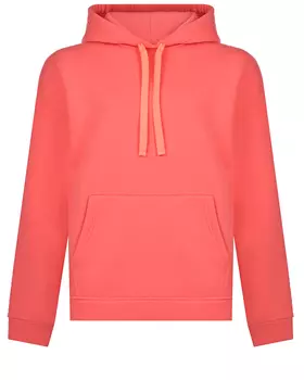 Толстовка-худи кораллового цвета Pietro Brunelli