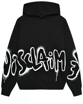 Толстовка-худи с белым лого Disclaimer