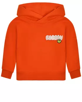 Толстовка-худи с лого, оранжевая Barrow